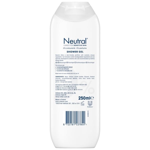 Dusjsåpe Neutral u/parfyme 250ml
