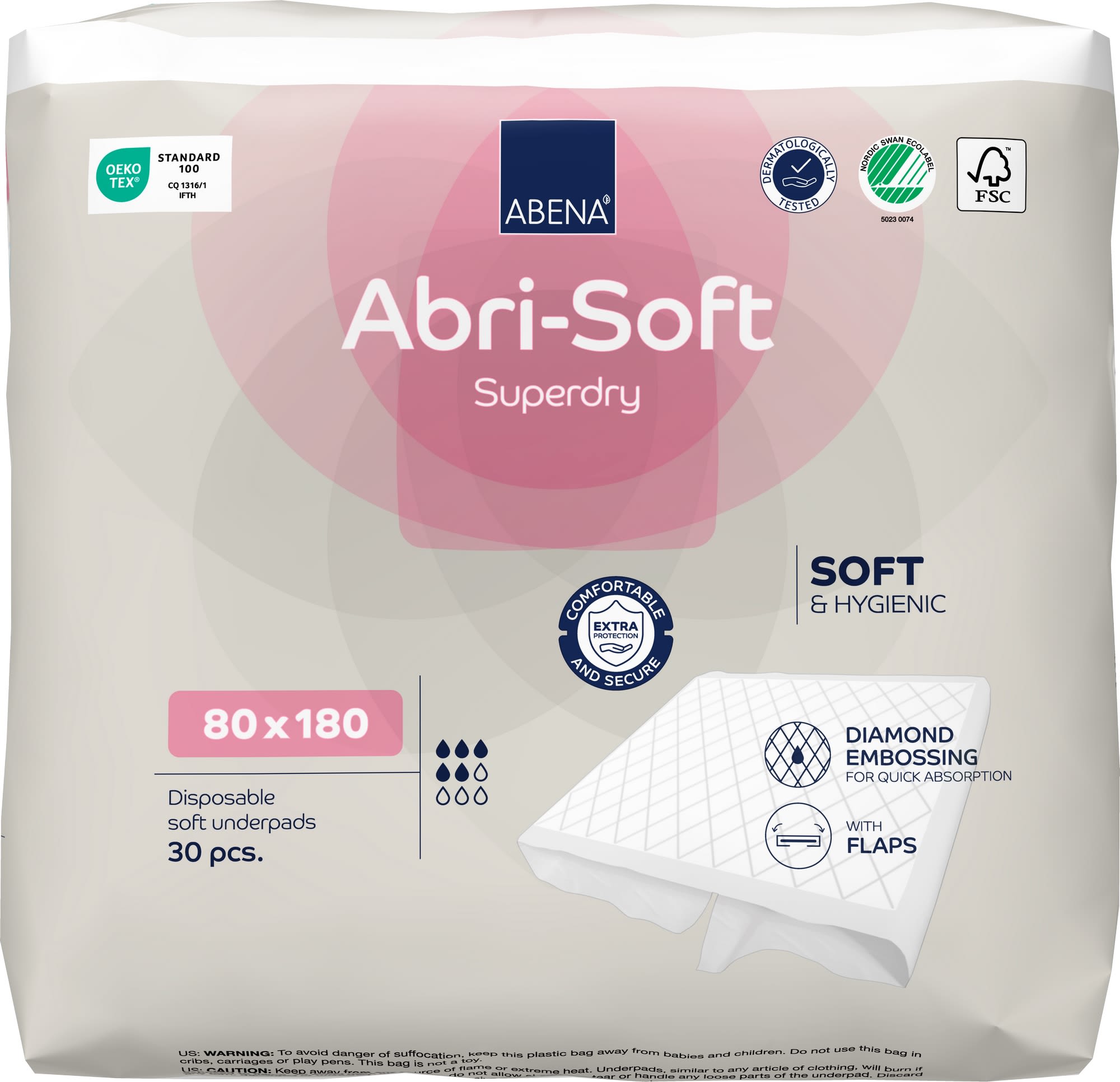 Underlegg Abri-Soft Superdry ving 180x80