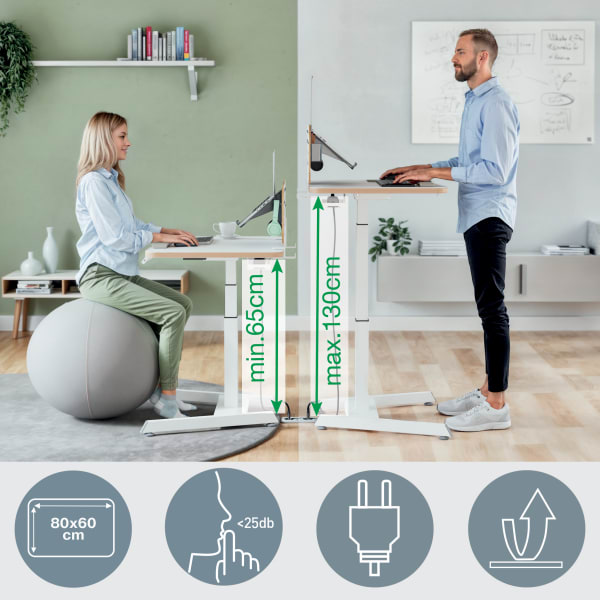Sit Standing Desk Leitz Small Electric