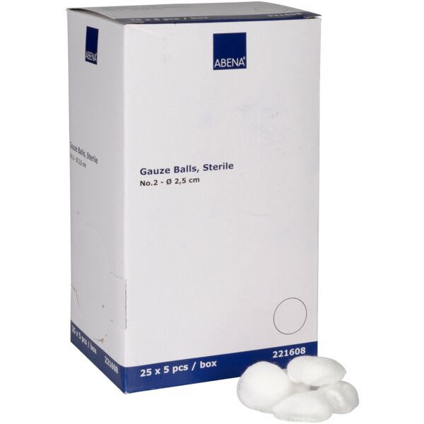 Tupfer gas Abena rund steril 25mm nr2
