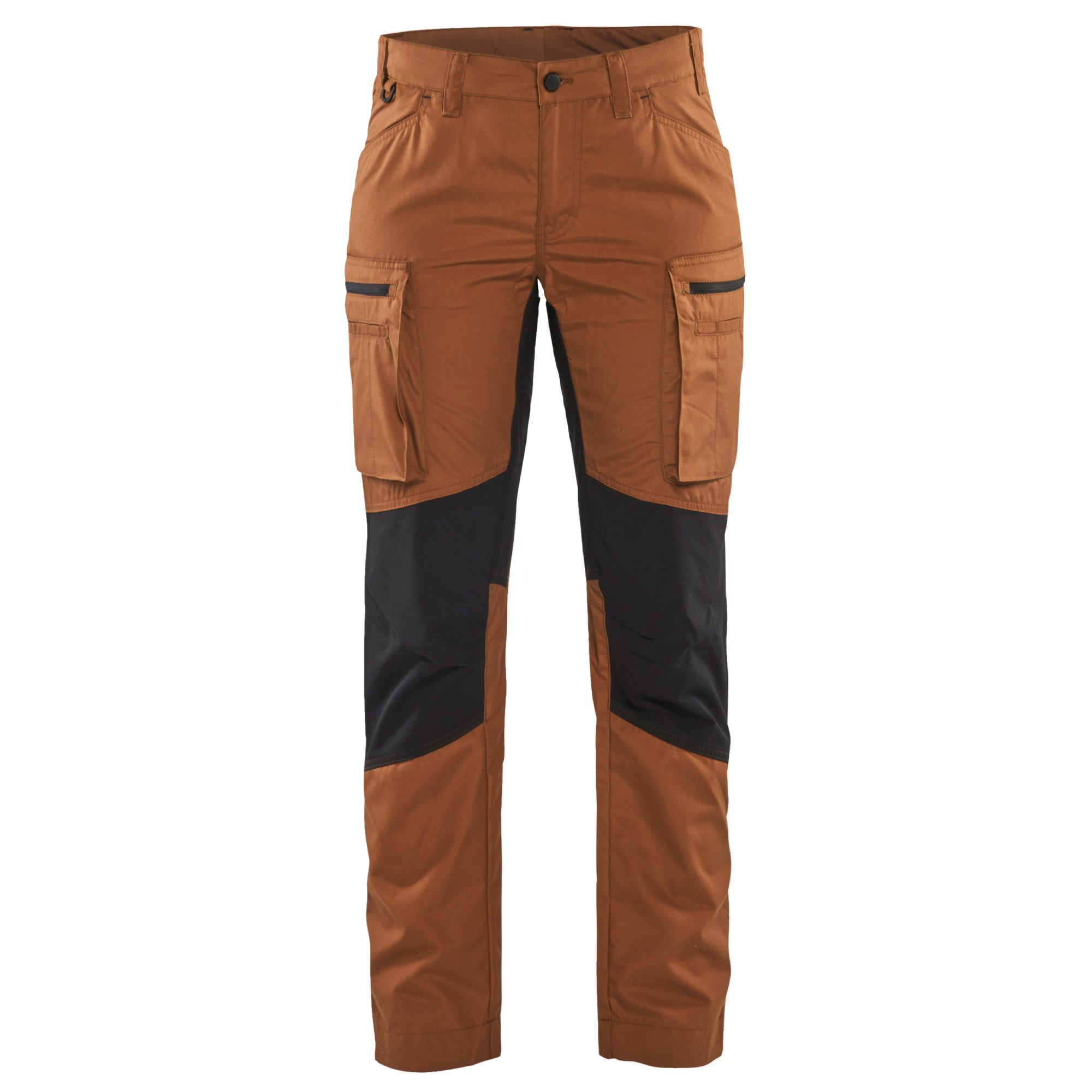 Bukse service stretch dame rust/sort C44