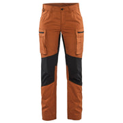 Bukse service stretch dame rust/sort C50