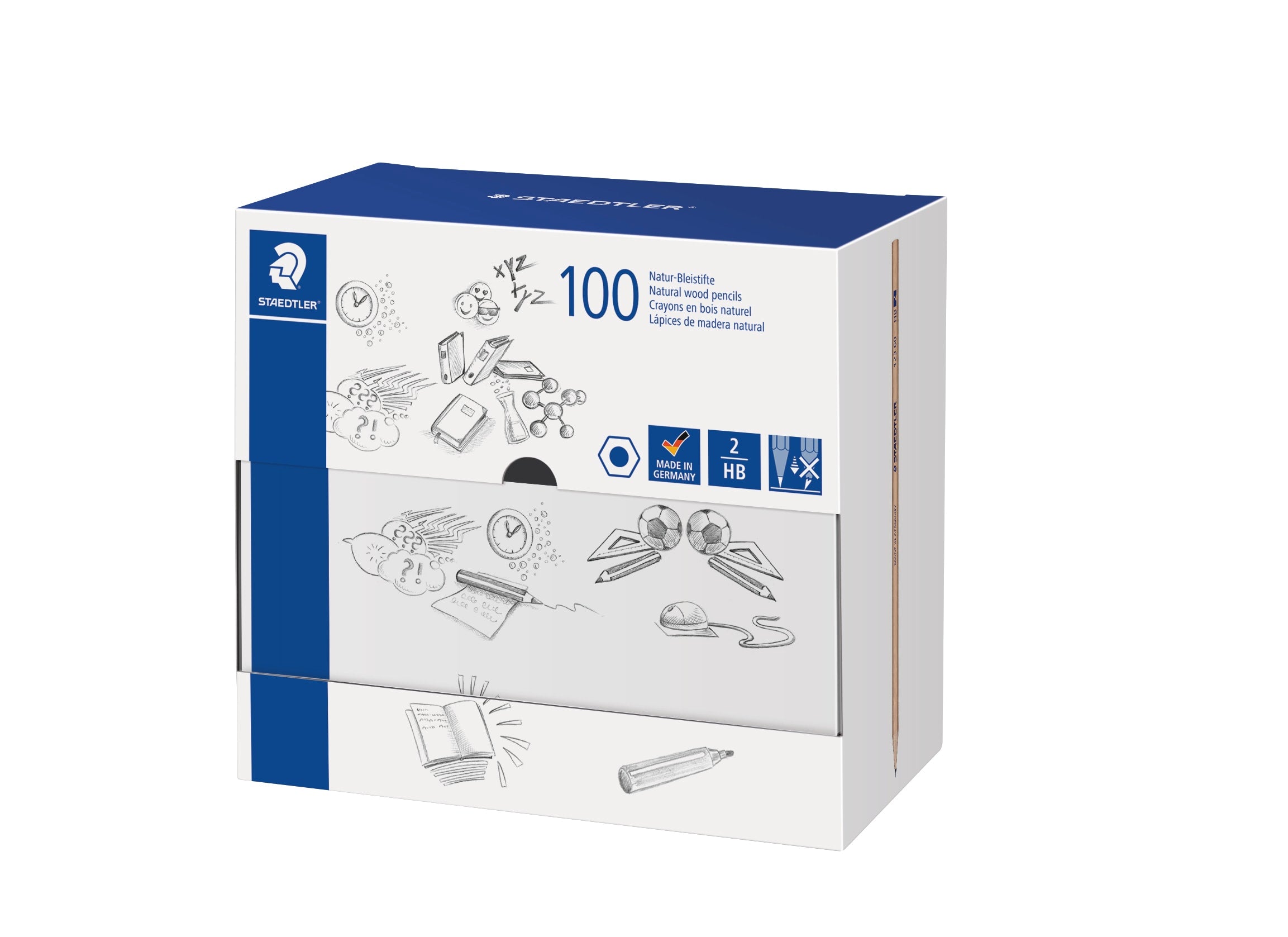 Blyant Staedtler natur HB 100 stk/esk