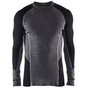 Genser Ull Under Warm Sort/Grå strl.5XL