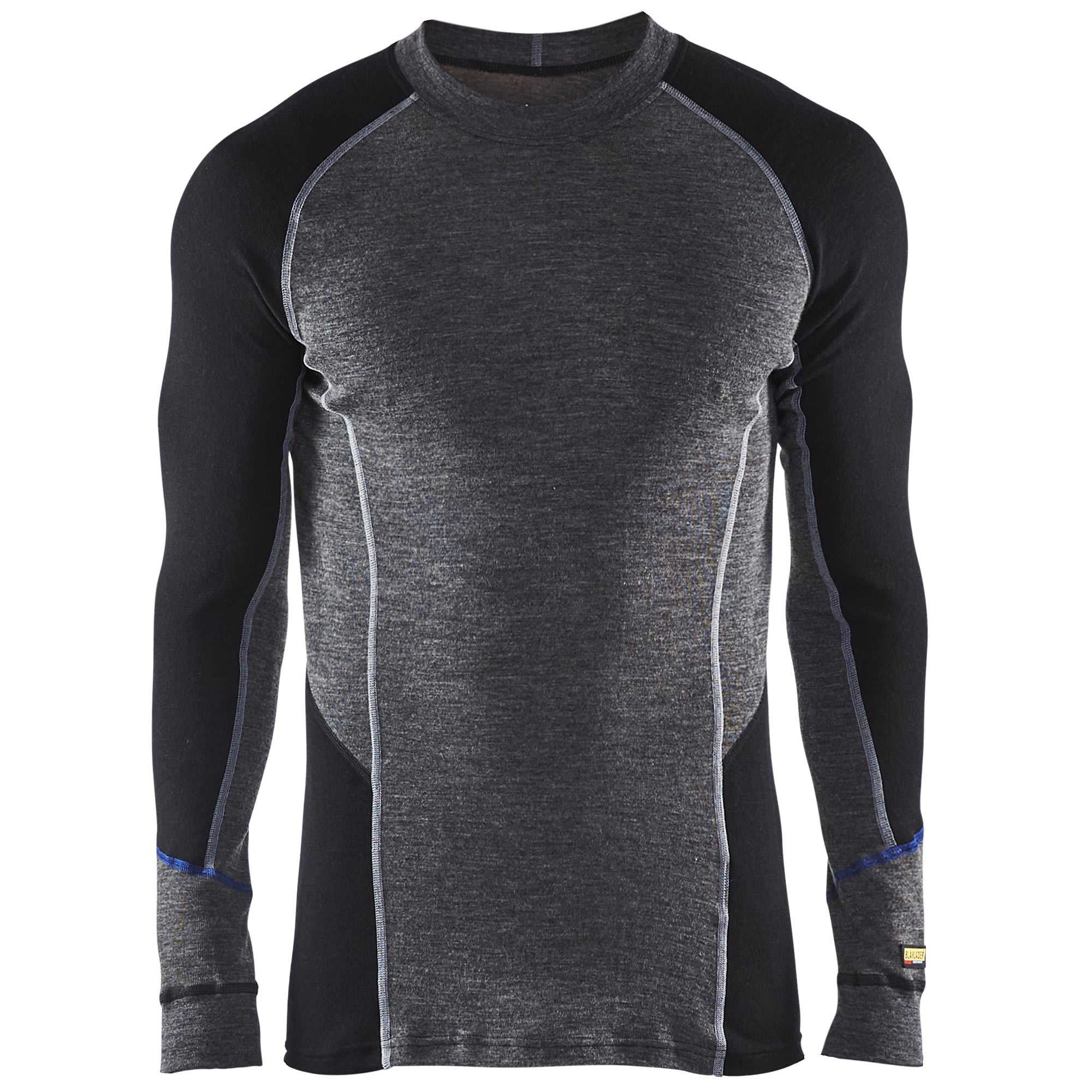 Genser Ull Under Warm Sort/Grå strl.5XL