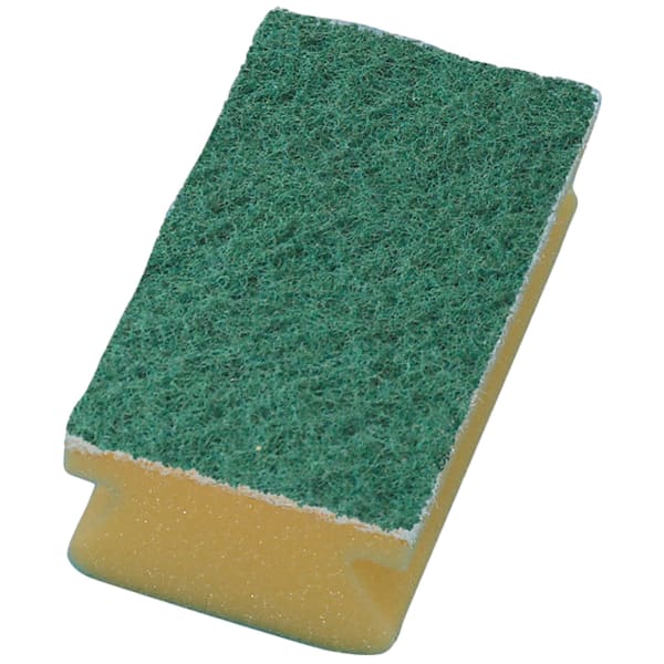 Skuresvamp Taski gul/grønn 14x8cm