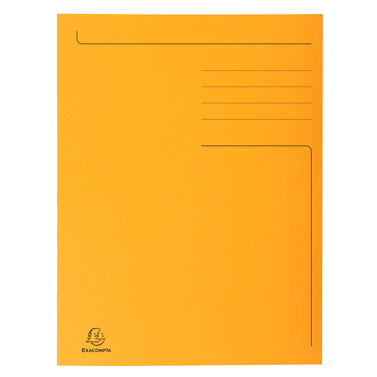 Klaffmappe Forever A4 m/3 klaffer orange