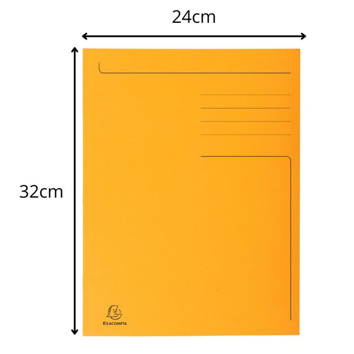 Klaffmappe Forever A4 m/3 klaffer orange