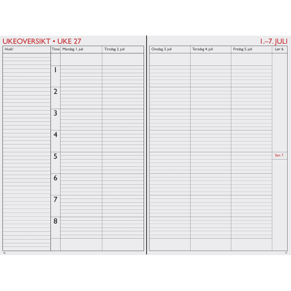 Planleggingsbok Læreren A5 2025/2026