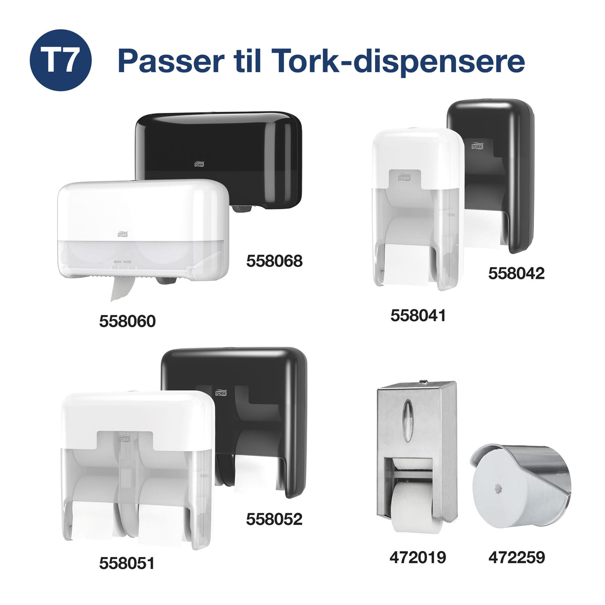 Tork T7 Optiserve 3-lags Advanced supersoft papir