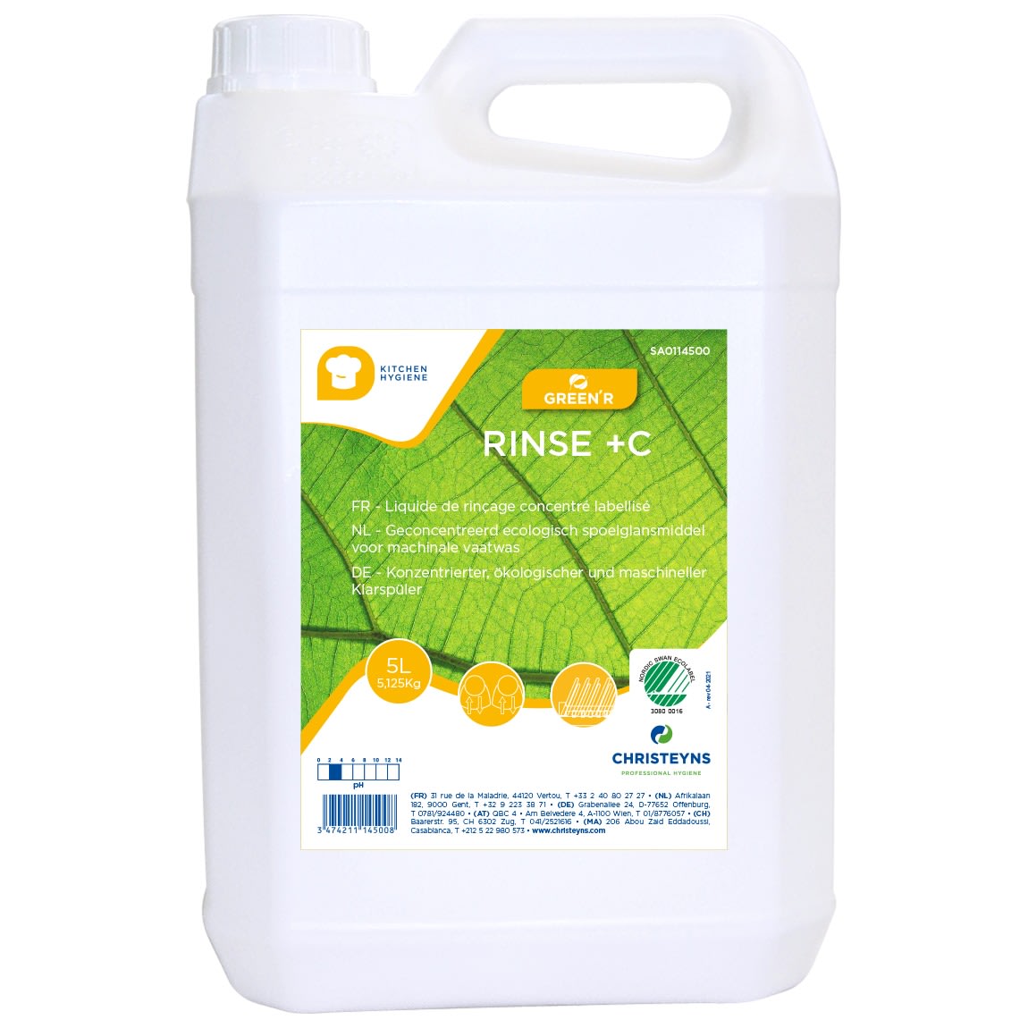 Skyllemiddel Green`R Rinse +C 5l