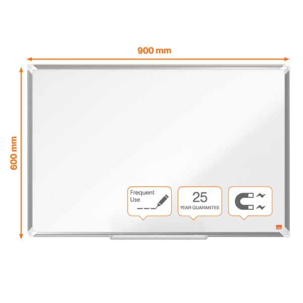Whiteboard Premium Plus Emaljert 90x60cm