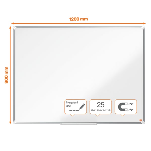 Whiteboard Premium Plus Emaljert120x90cm