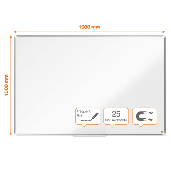 Whiteboard Premium Plus Emaljert 150x100