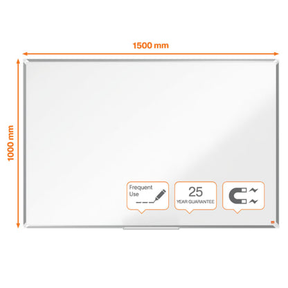 Whiteboard Premium Plus Emaljert 150x100