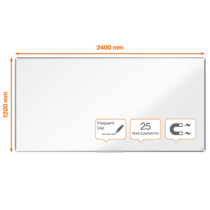Whiteboard Premium Plus Emaljert 240x120
