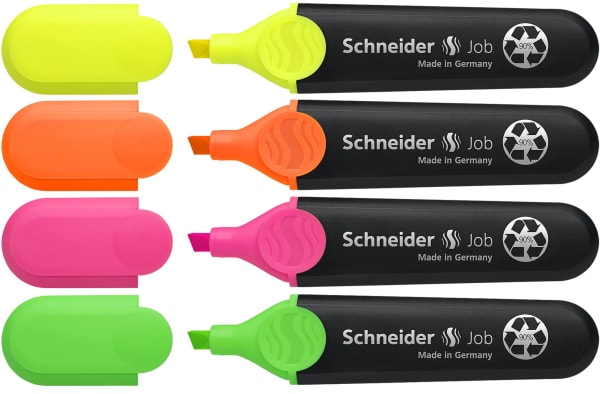 Textmarker Schneider Job 4-farger