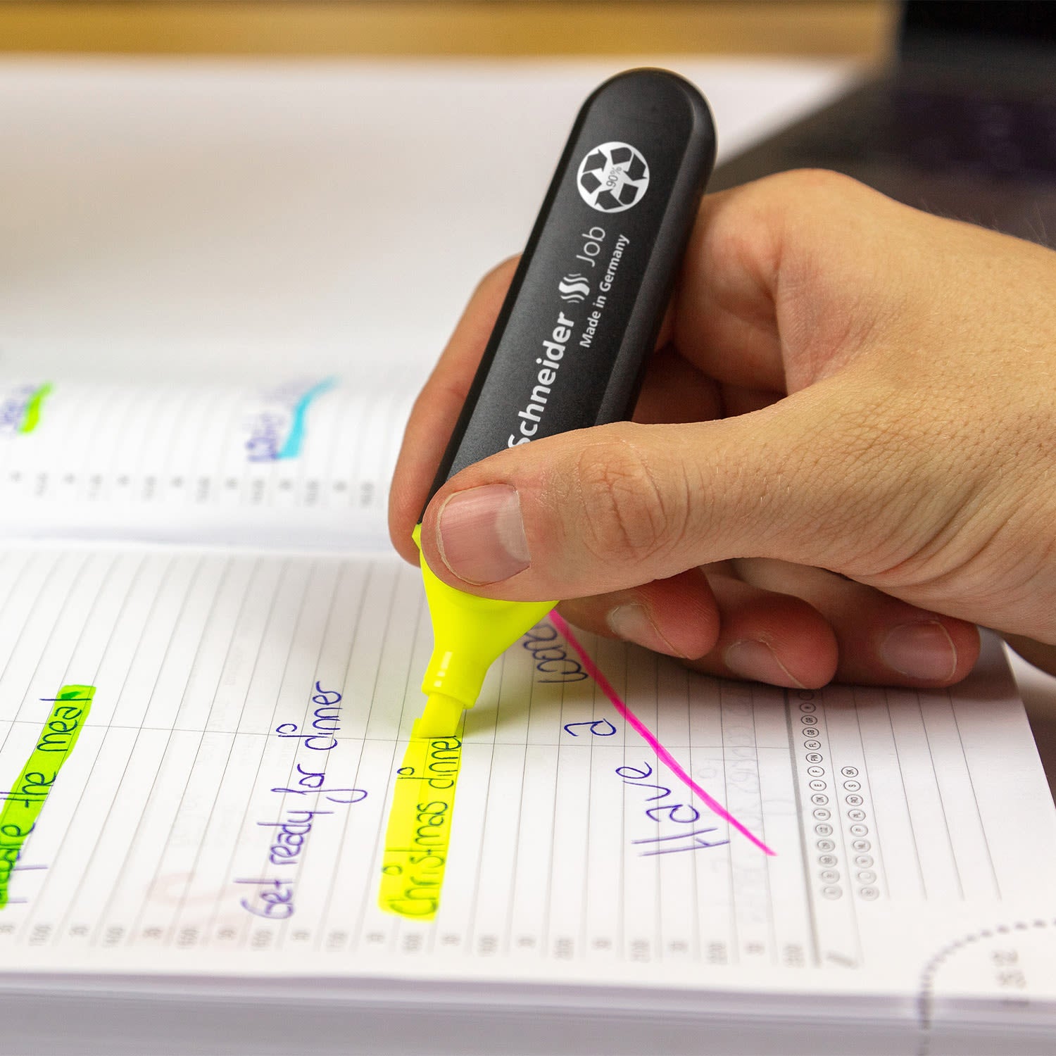 Textmarker Schneider Job oransje