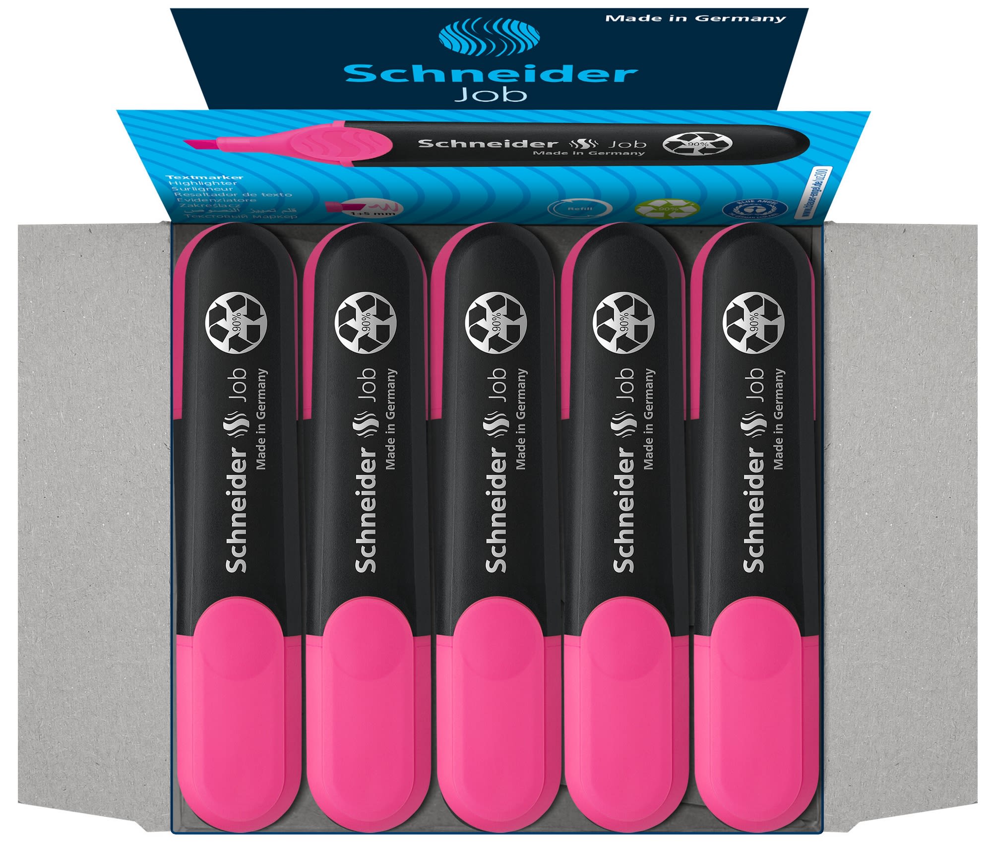 Textmarker Schneider Job rosa