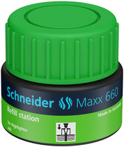Textmarker refill Schneider 30ml grønn