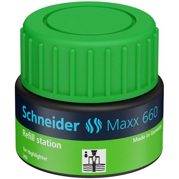 Textmarker refill Schneider 30ml grønn
