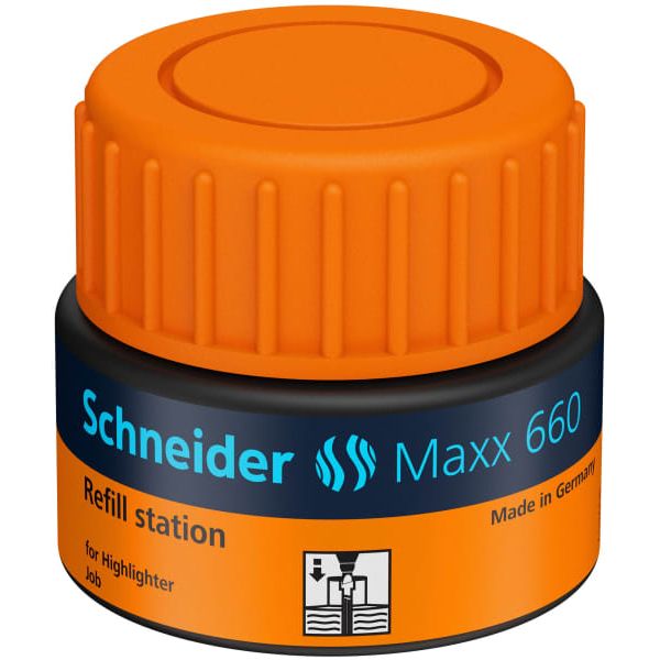 Textmarker refill Schneider 30ml oransje