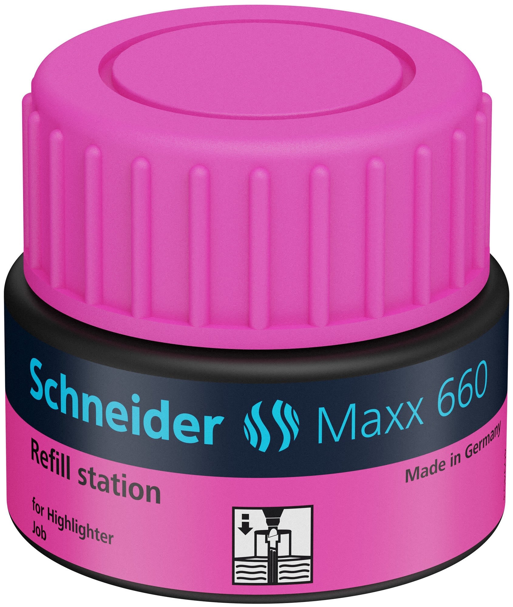 Textmarker refill Schneider 30ml rosa