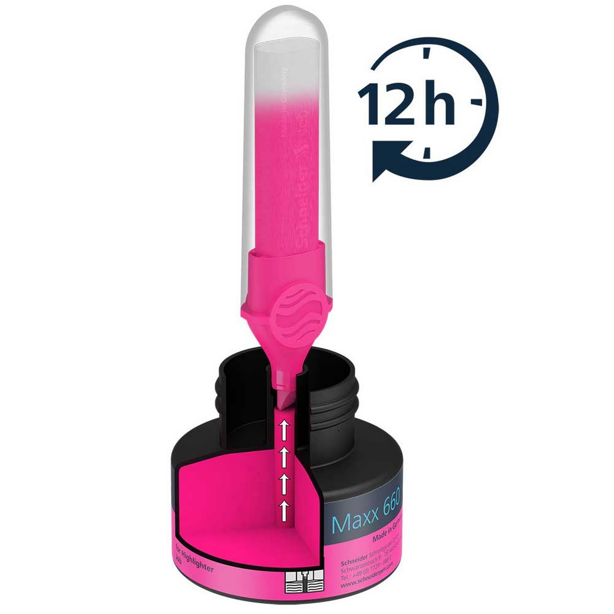 Textmarker refill Schneider 30ml rosa