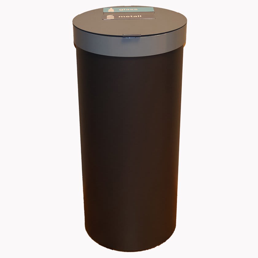 HOP Easy 42l glass/metall gråsort
