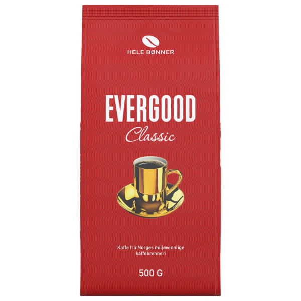 Kaffe Evergood Proff hele bønner 6x500g