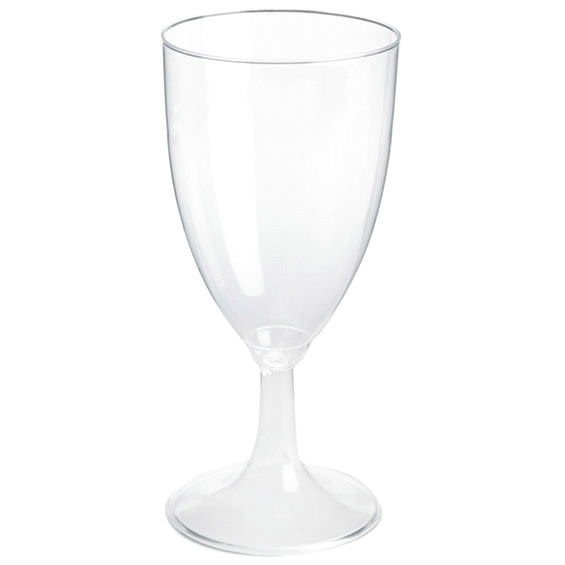 Glass plast 21cl vin m/fast stett