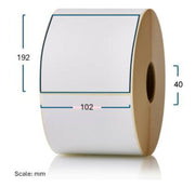 Etikett Thermo hvit 102x192mm kj.40mm