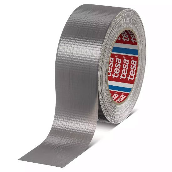 Tape lerret TESA 4615 50mm x 50m sølv