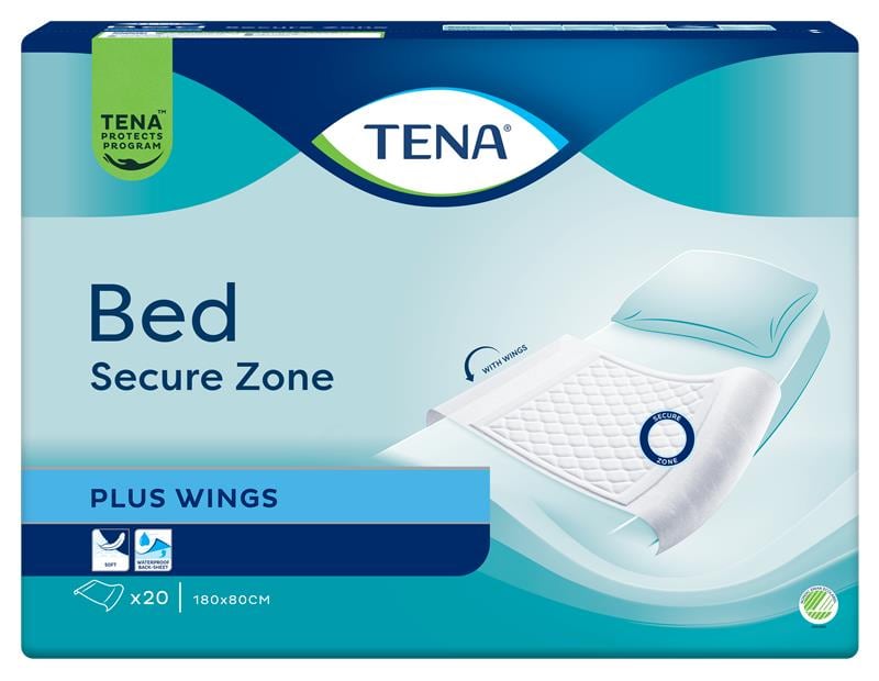 Underlegg TENA bed Plus m/vinger 180x80