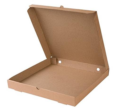 Pizzaeske 33x33cm Brun
