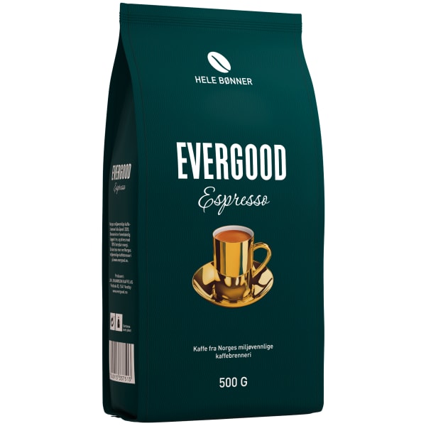 Evergood espresso hele bønner 6x500g