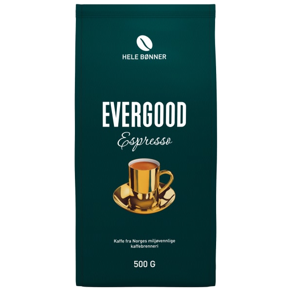 Evergood espresso hele bønner 6x500g