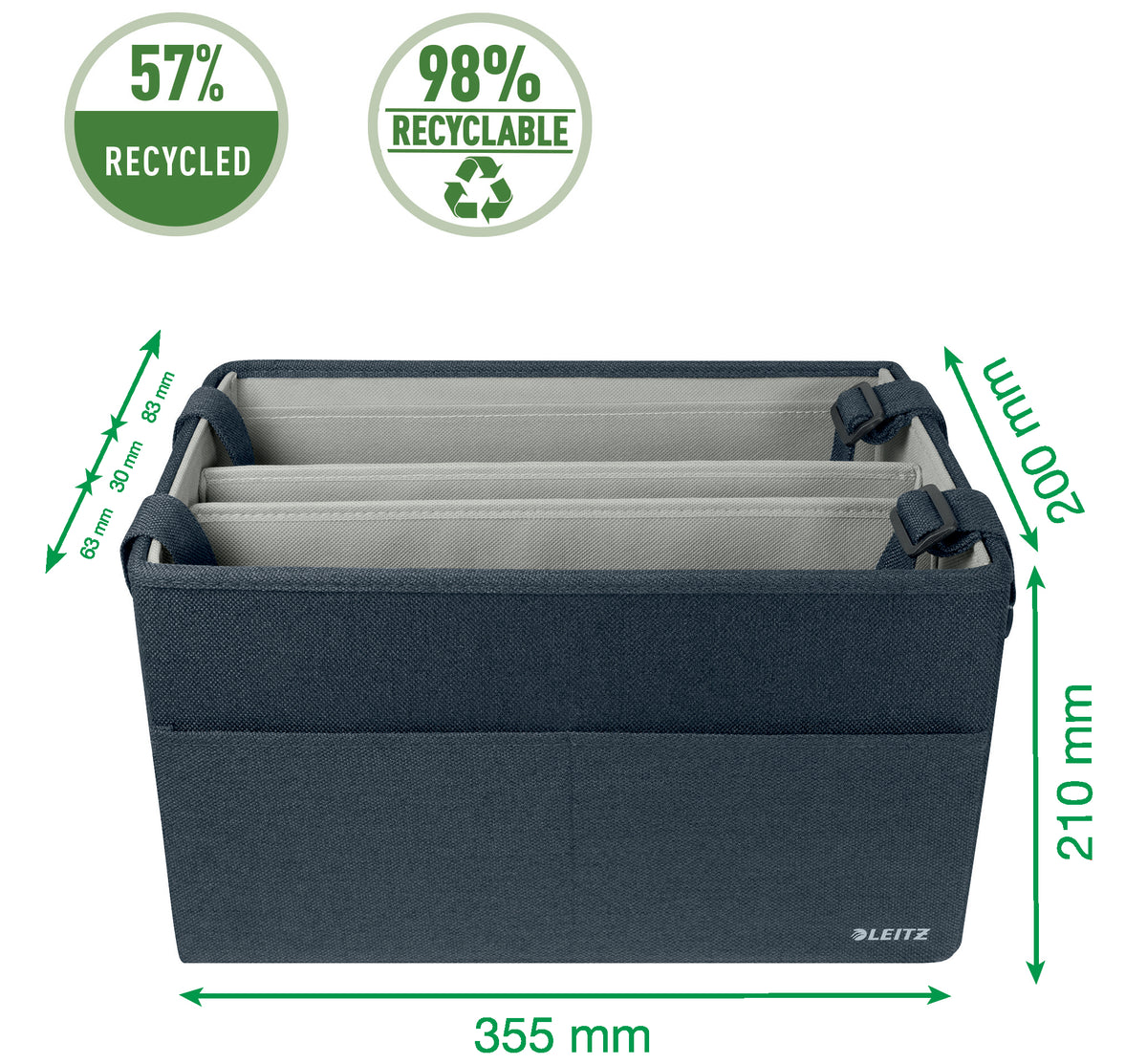 Oppbevaringsbag Clean Desk 200x210x355
