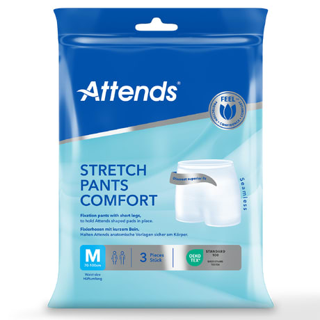 Truse Attends Stretchpant C hvit m/ben M