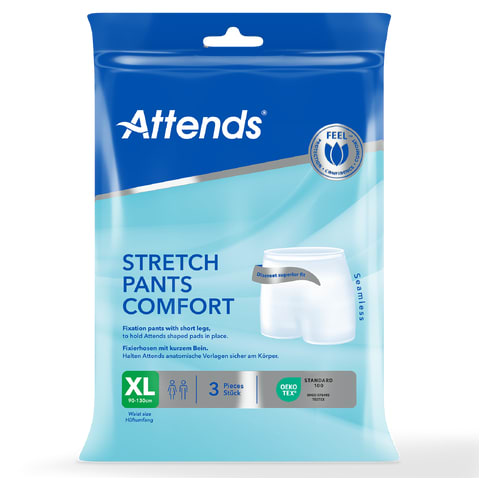 Truse Attends Stretchpant C hvit m/benXL