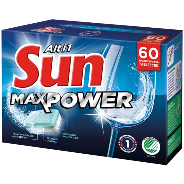 Maskinoppvasktablett Sun MaxPower (60)