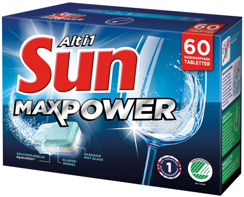Maskinoppvasktablett Sun MaxPower (60)