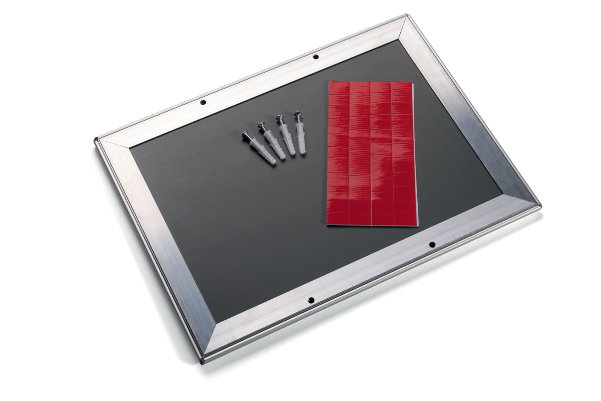 Klikkramme Durable A4 aluminimum svart