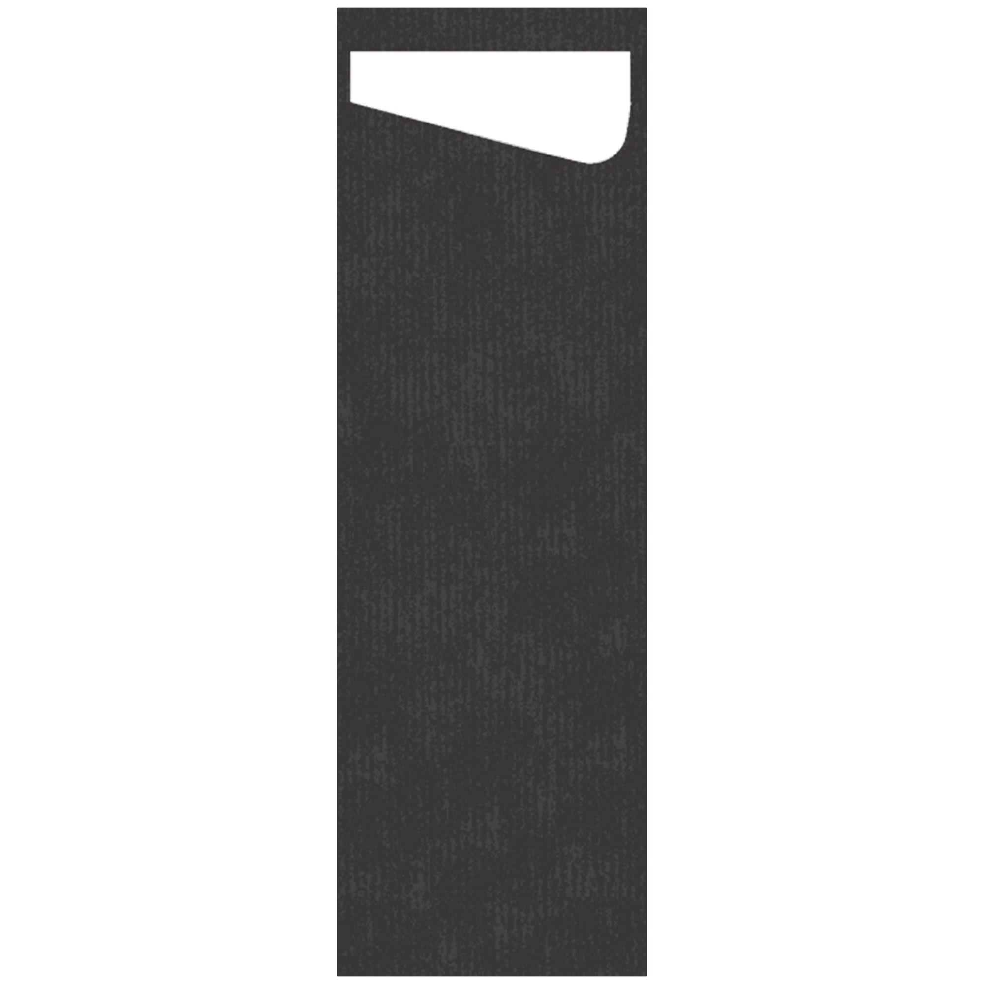 Sacchetto m/serviett 7x23cm sort