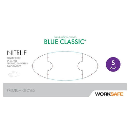 Hanske nitril Worksafe Classic+ blå S