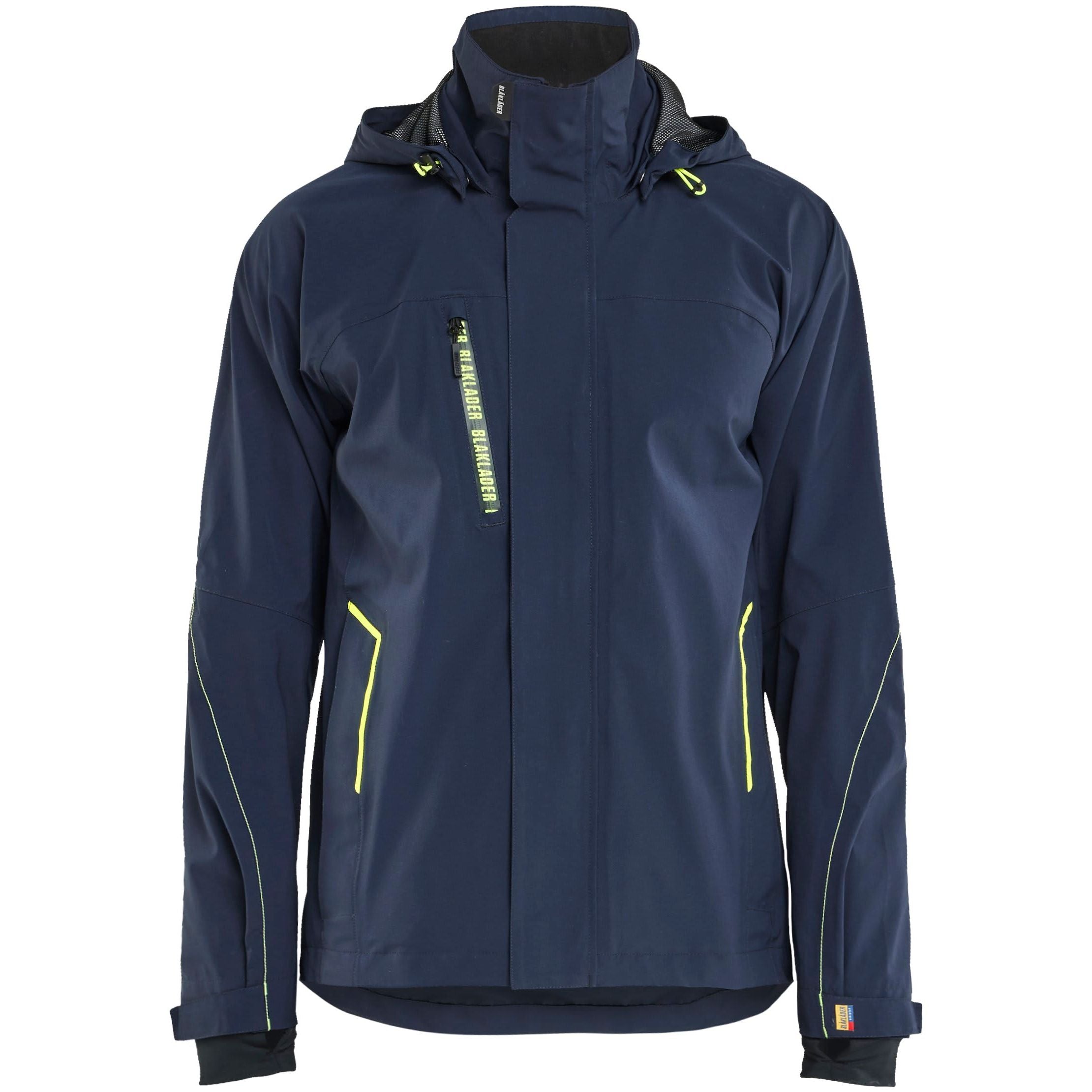 Jakke skall stretch marineblå/gul 4XL