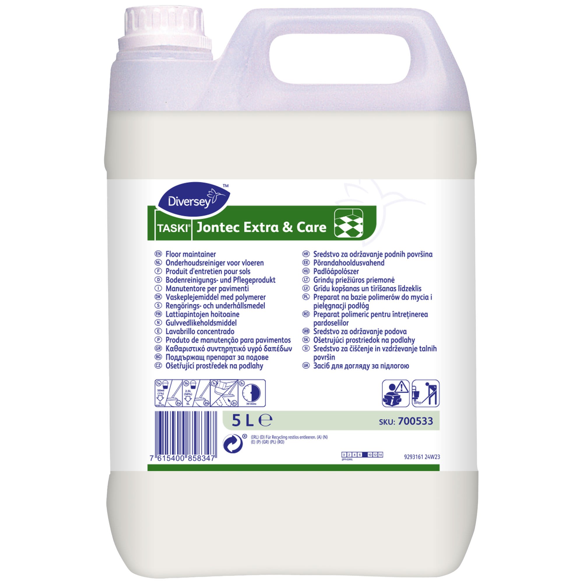 Rengjøring gulv Jontec Extra&Care 5l