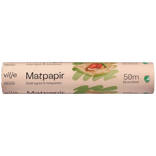 Matpakkepapir 28cm x 50m Vilje