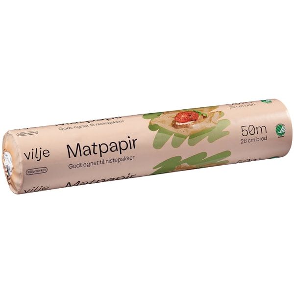 Matpakkepapir 28cm x 50m Vilje