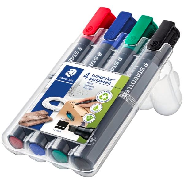 Merkepenn Lumocolor perm. 2-5mm 4frg